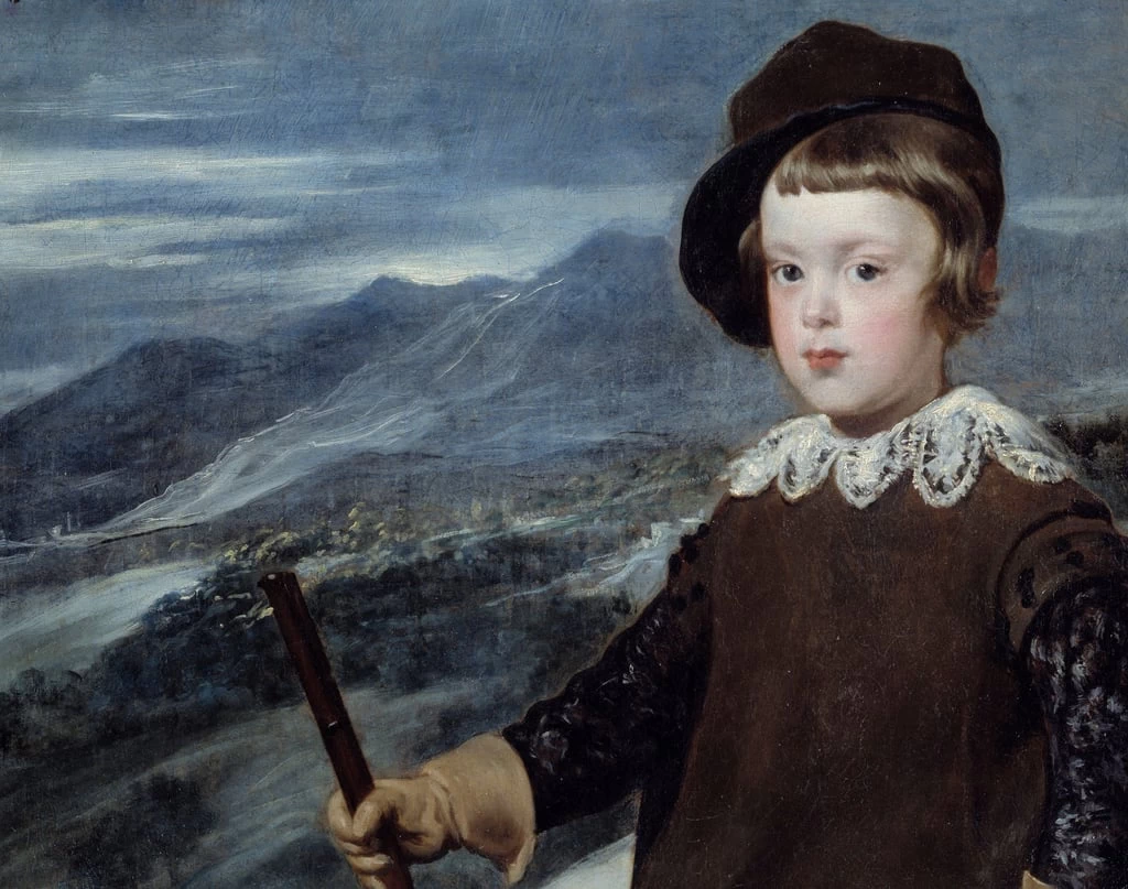 Diego Velázquez - Ritratto del principe Baltasar Carlos d'Austria, Museo del Prado, Madrid, dettaglio